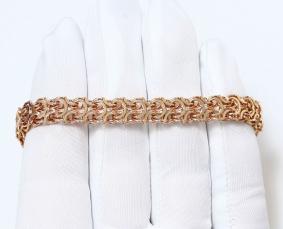 Золотой браслет плетение Рамзес МАГНАТ МРамзес Б80 МРамзес Б80 фото